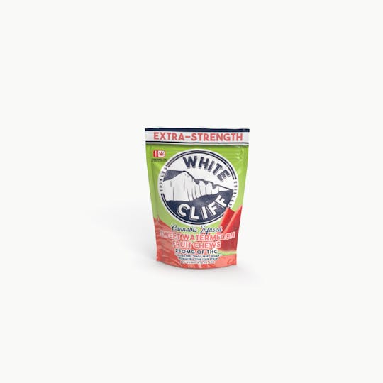 White Cliff - White Cliff Watermelon Sweet THC Fruit Chews 250mg, 10, 25mg Pieces - 1