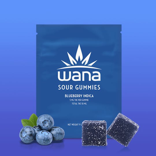Wana Canada - Wana Sour Gummies Blueberry Indica - 1