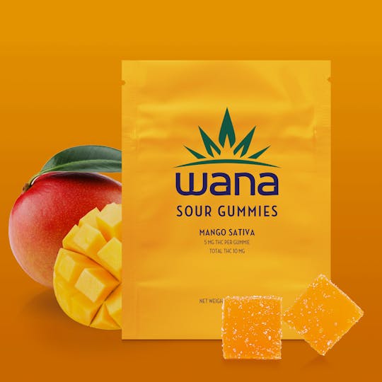 Wana Canada - Wana Sour Gummies Mango Sativa - 1