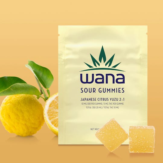 Wana Canada - Wana Sour Gummies Japanese Citrus Yuzu 2:1 - 1