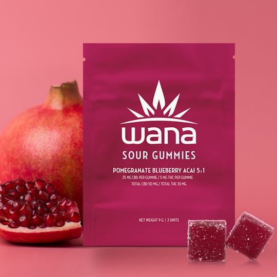 Wana Canada - Wana Sour Gummies Pomegranate Blueberry Acai 5:1 - 1