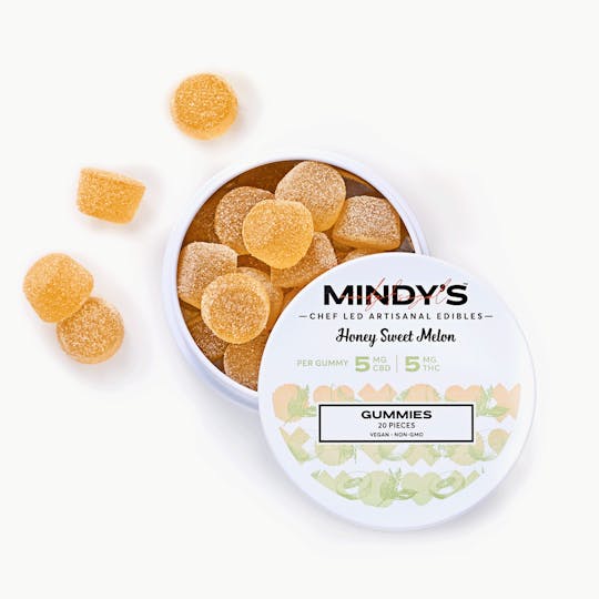 Mindy’s Edibles - 1:1 Honey Sweet Melon Gummies 100mg 20-pack - 1