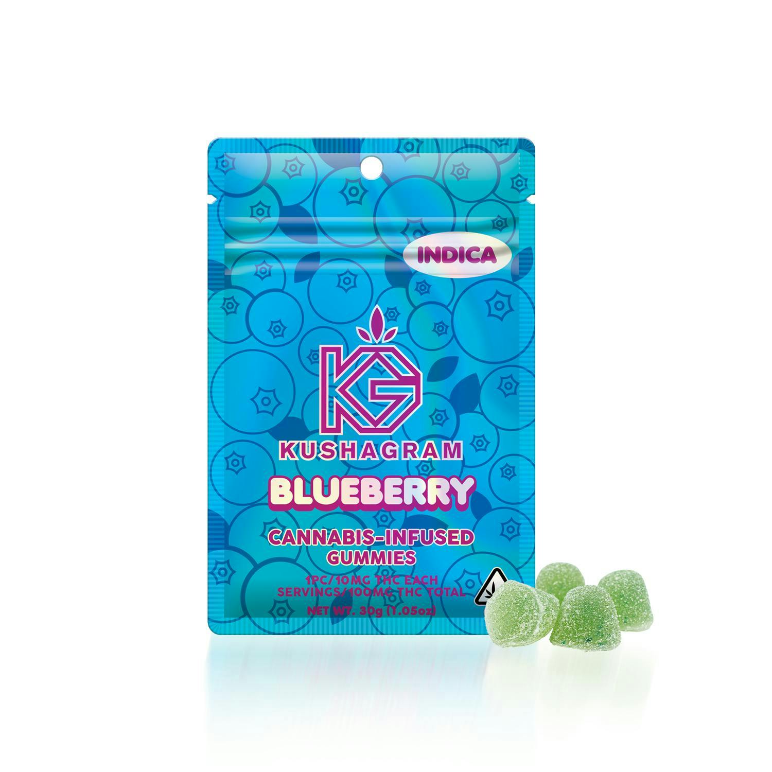 KUSHAGRAM - Blueberry Gummies - 100mg - 1