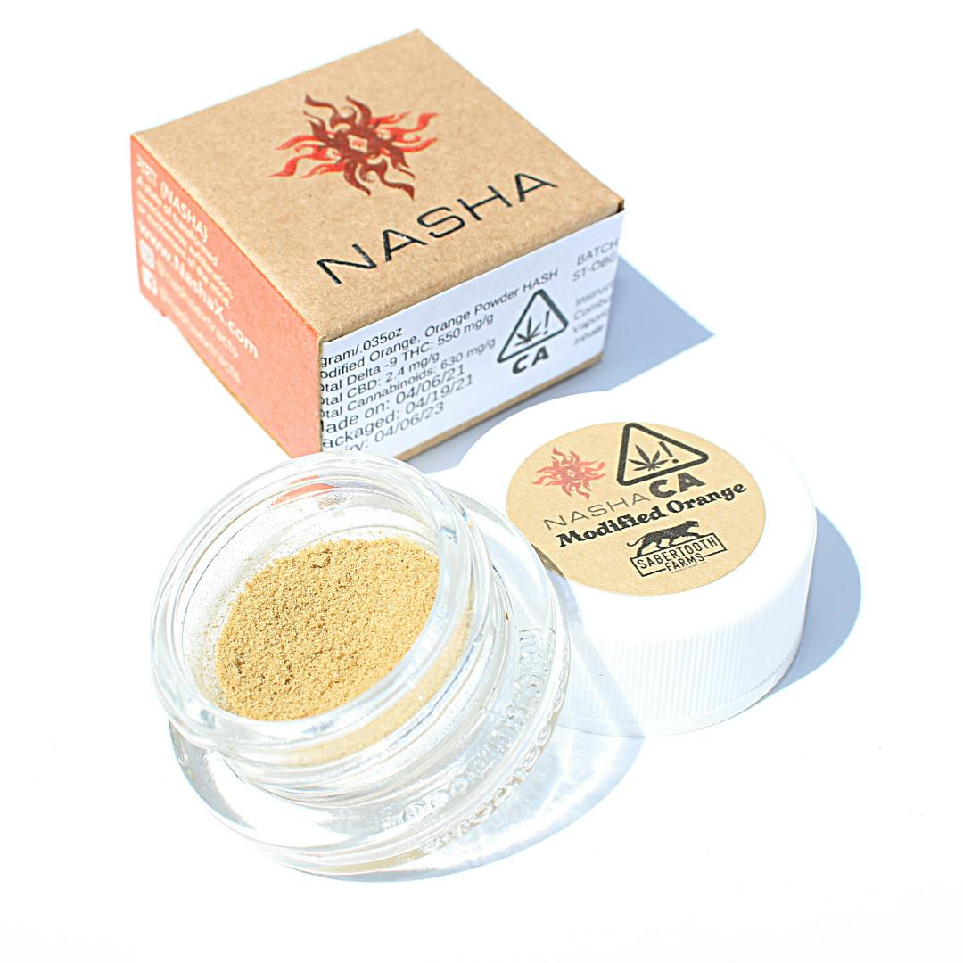 NASHA - Modified Orange Orange Powder Hash - 1