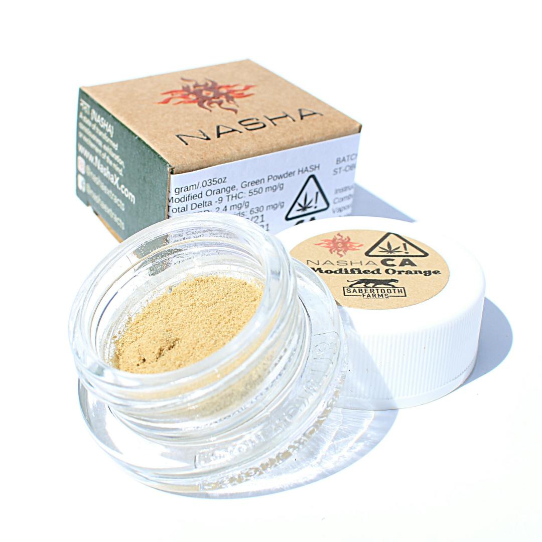 NASHA - Modified Orange Green Powder Hash - 1