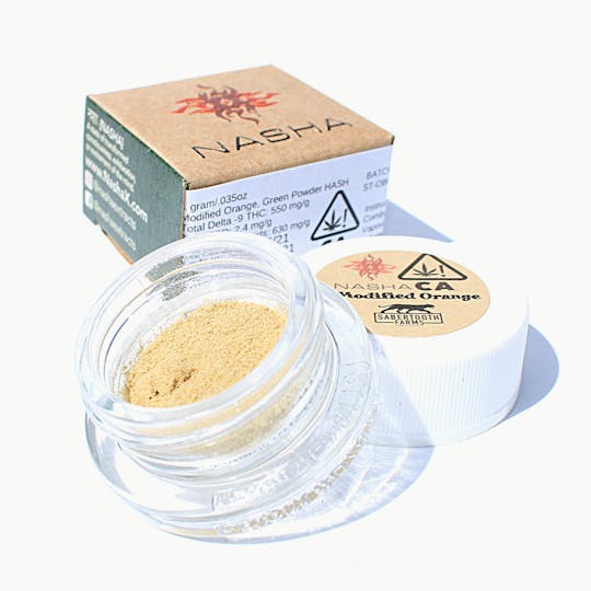 NASHA - Modified Orange Green Powder Hash - 1
