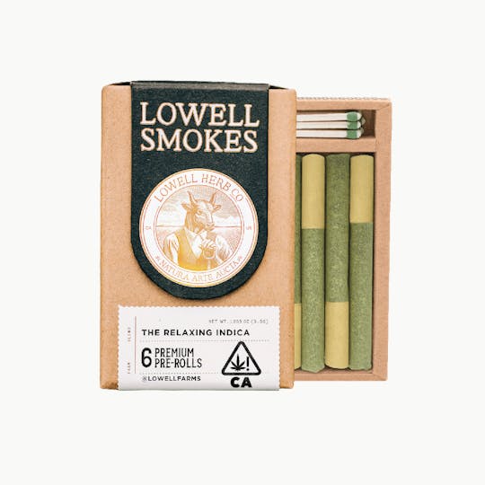 Lowell Herb Co. - Lowell Smokes | 3.5g Pre Roll Pack | The Relaxing Indica - 1
