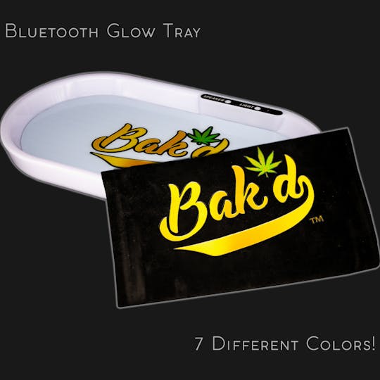 Bak'd - Bak'd n Jam'n Glow Bluetooth Tray -(White) - 1
