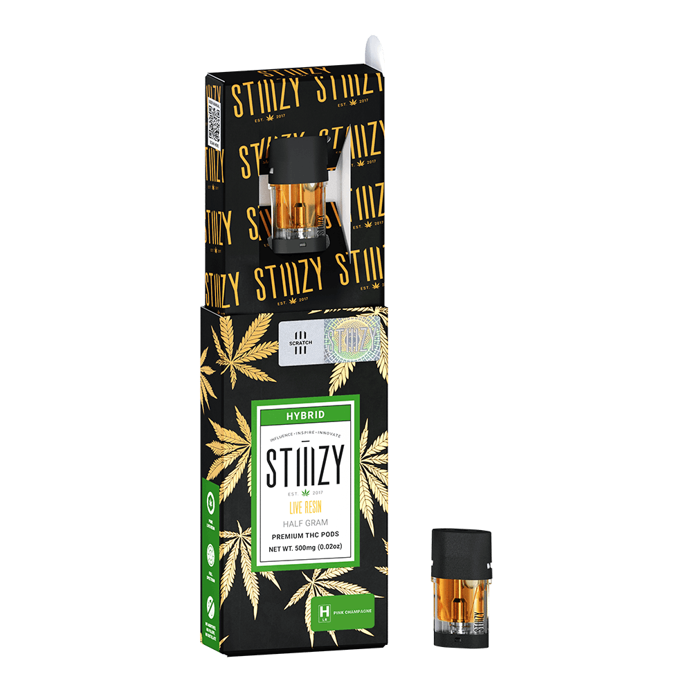 STIIIZY - Vape Cartridge - PINK CHAMPAGNE .5G Live Resin Pod - STIIIZY - 1