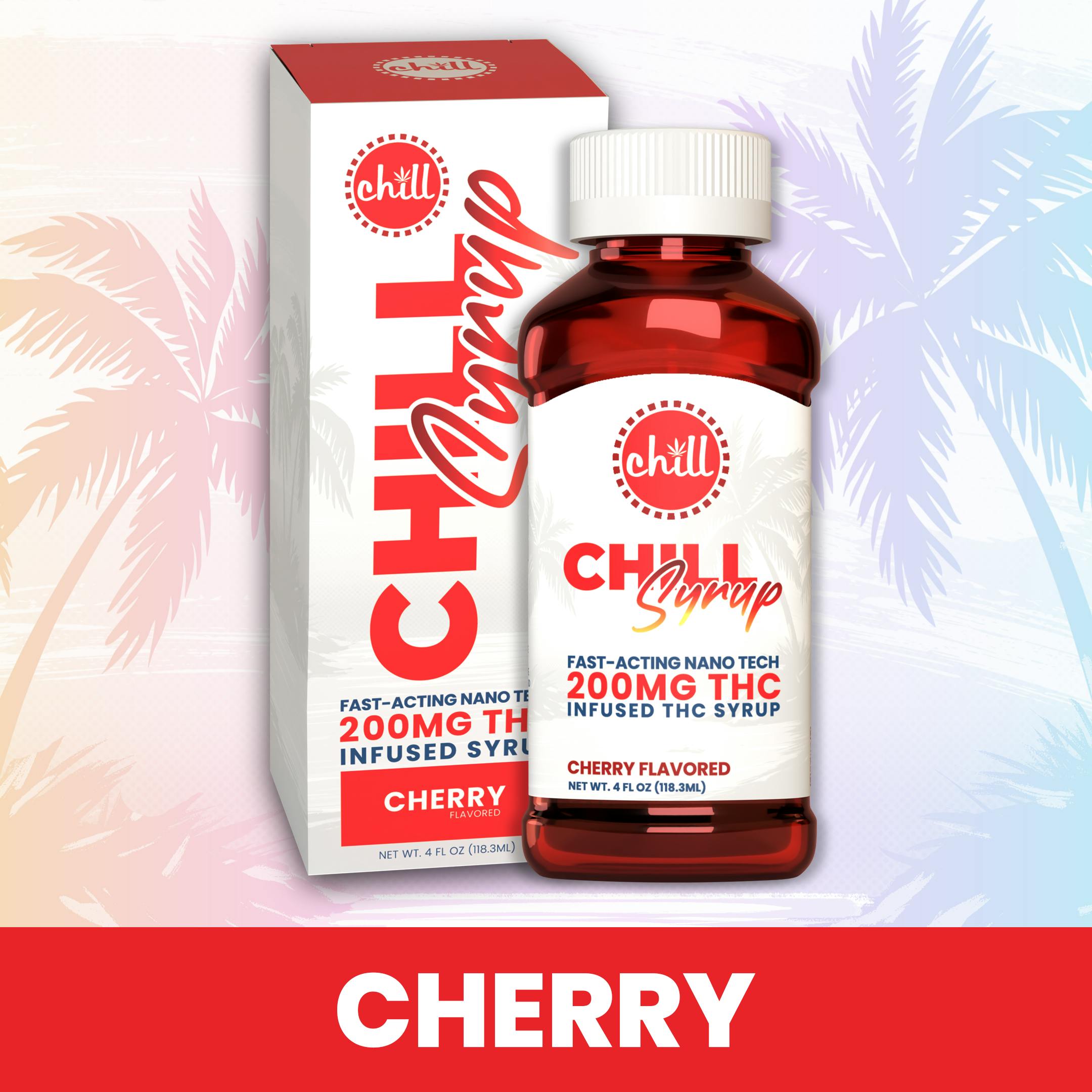 Chill Medicated - Cherry | Medicated Syrup 200MG THC | Chill Medicated | MED - 1