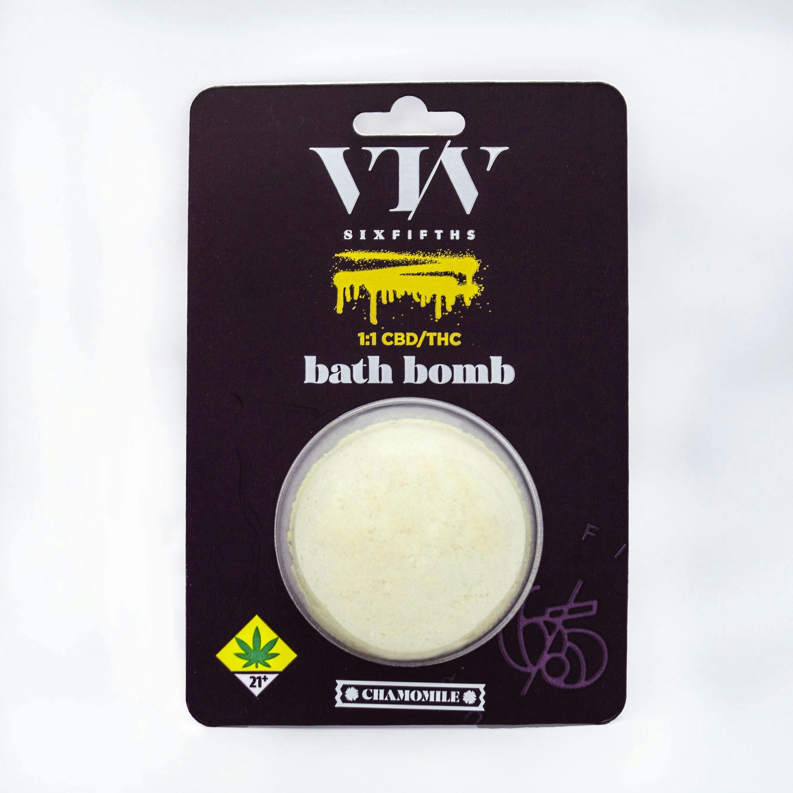 Six Fifths - Six Fifths | Chamomile Bath Bomb | Bath | THC:CBD 100mg:100mg - 1