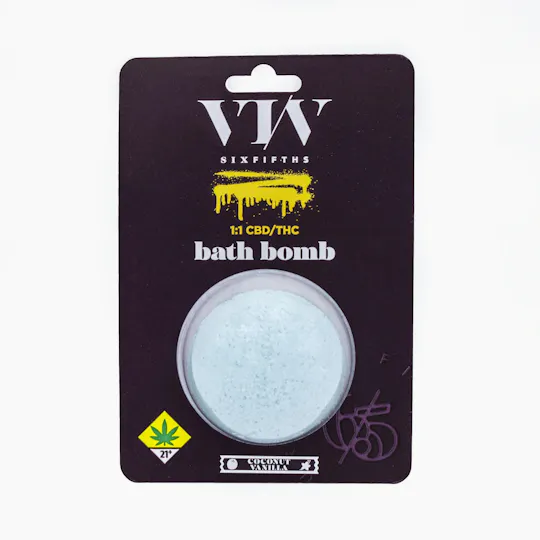 Six Fifths - Six Fifths | Coconut Vanilla Bath Bomb | Bath | THC:CBD 100mg:100mg - 1