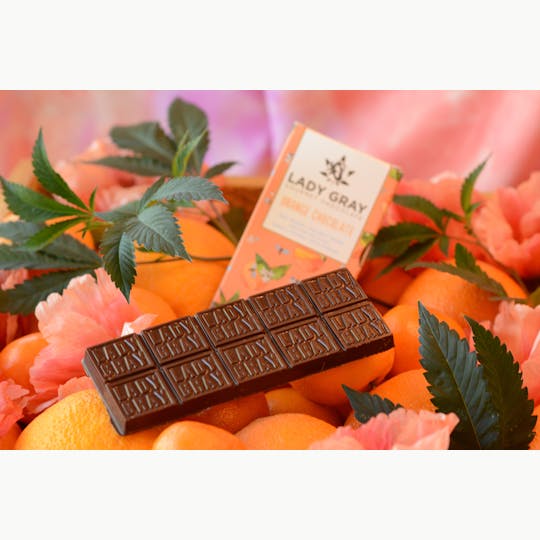 Lady Gray Gourmet Medibles - Orange Chocolate Bar - 50mg - 1
