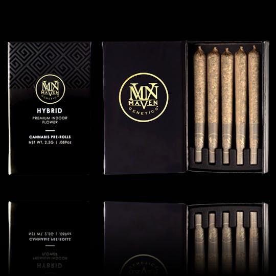 Maven Genetics - Cherry Gas x Gelato Gas - Dual Blend Preroll 5 Pack - 1