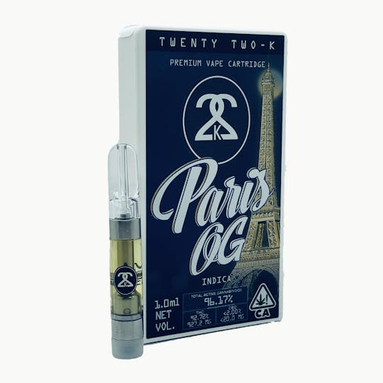 Twenty Two K / 22k - 22K - Paris OG - Cartridge - 1.0ml - 1