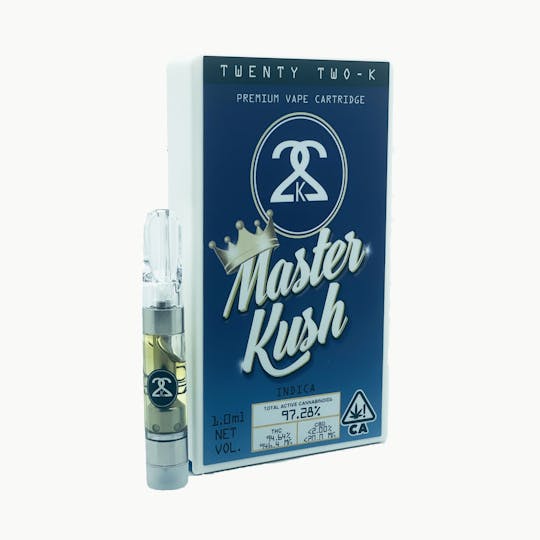 Twenty Two K / 22k - 22K - Master Kush - Cartridge - 1.0ml - 1