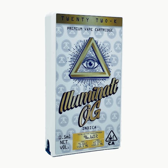 Twenty Two K / 22k - 22K - Illuminati OG - Cartridge - 1.0ml - 1