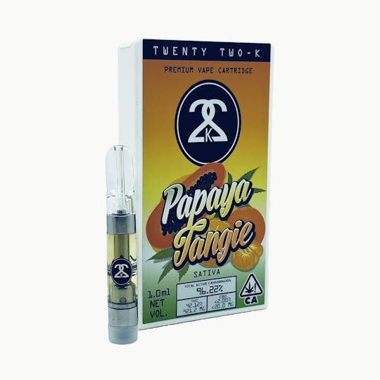 Twenty Two K / 22k - 22K - Papaya Tangie - Cartridge - 1.0ml - 1