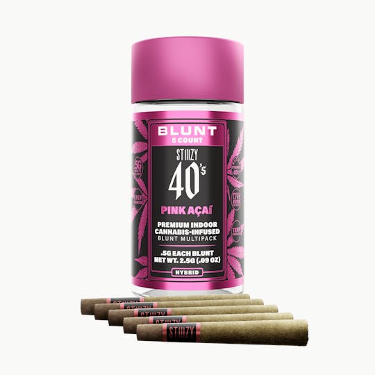 STIIIZY - - PINK ACAI - .5G 40's Infused Blunt 5 Pack - 1