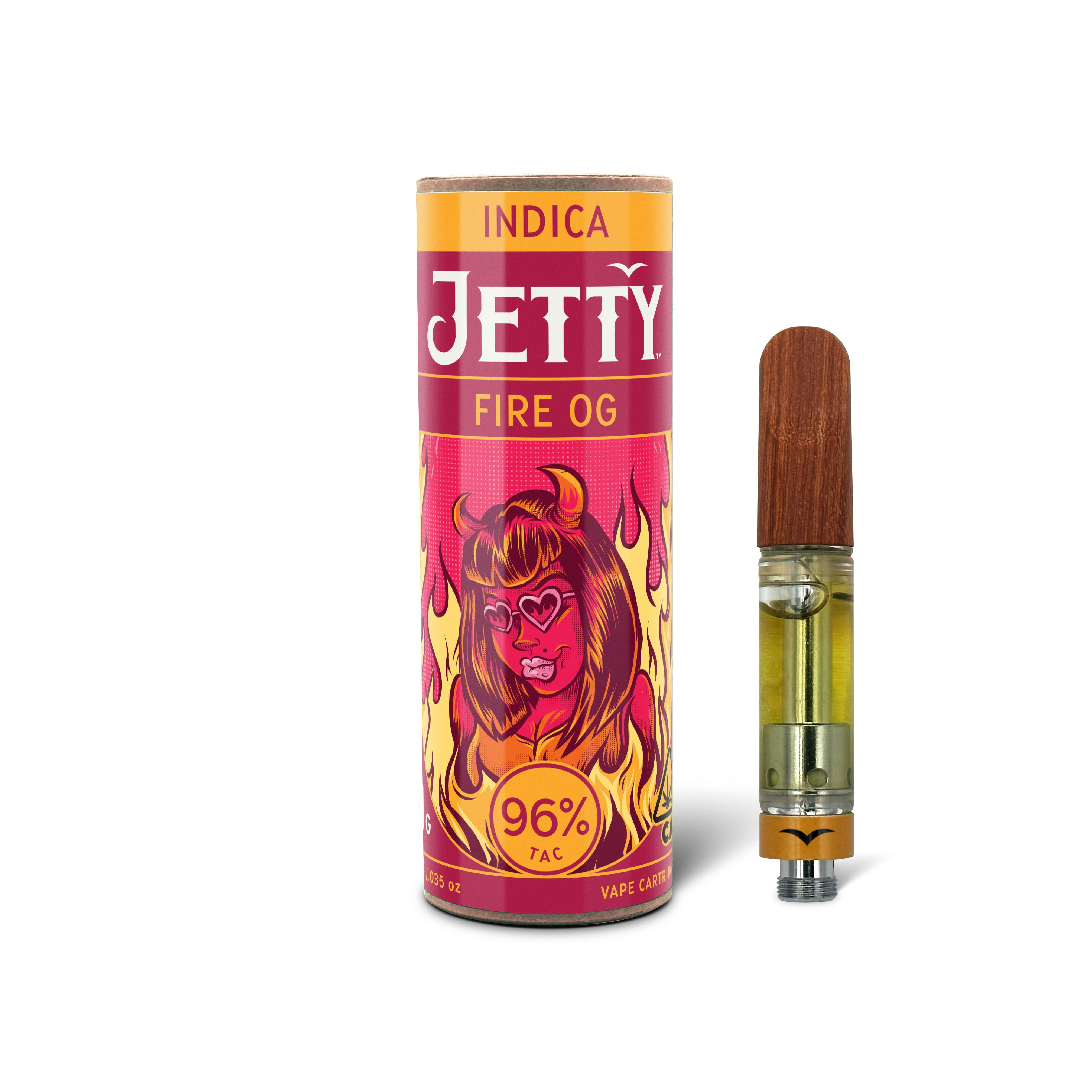 Jetty Extracts - Jetty Cartridge High THC 1g Fire OG - 1
