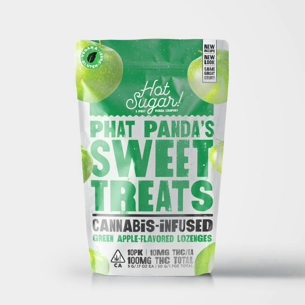 Hot Sugar! - Hot Sugar! | Sweet Treats | Green Apple Mints | 100mg | 10ct | 10mg/ea - 1