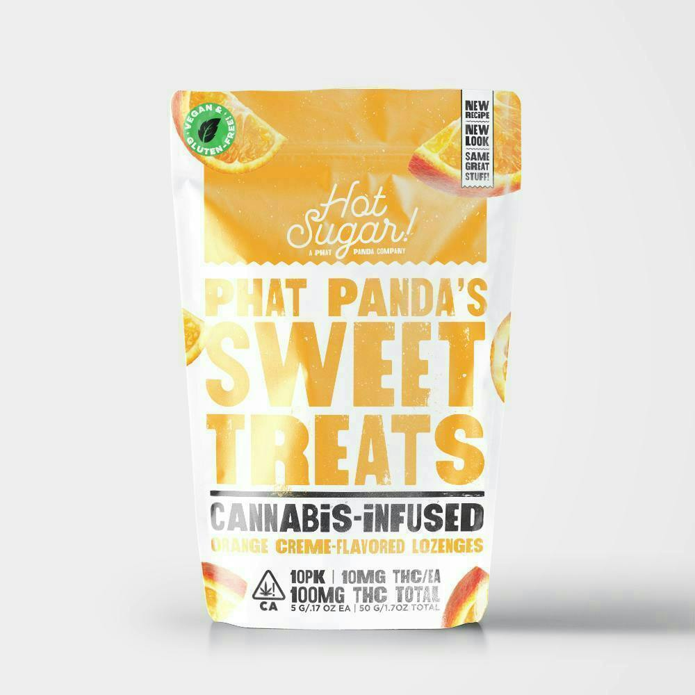 Hot Sugar! - Hot Sugar! | Sweet Treats | Orange Creme Mints | 100mg | 10ct | 10mg/ea - 1