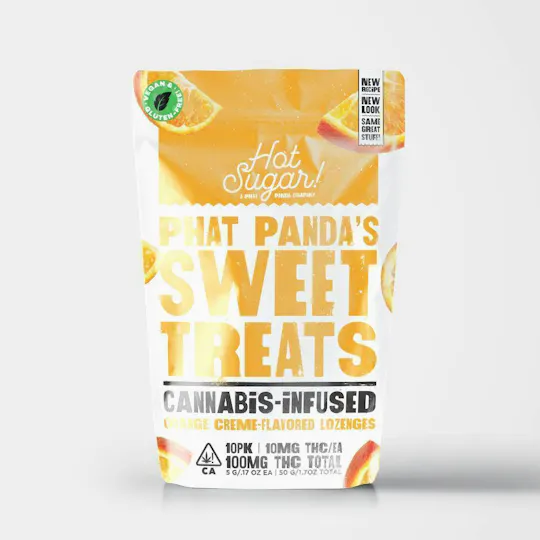 Hot Sugar! - Hot Sugar! | Sweet Treats | Orange Creme Mints | 100mg | 10ct | 10mg/ea - 1