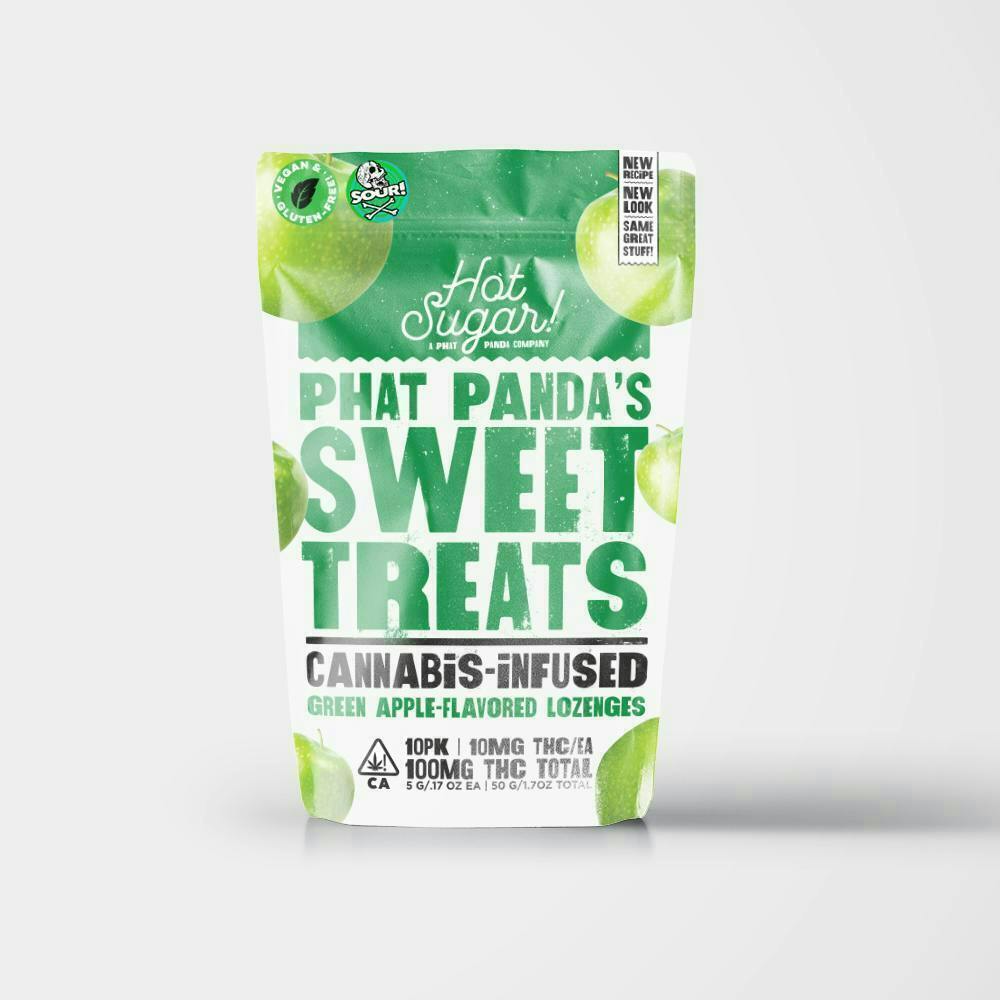 Hot Sugar! - Hot Sugar! | Sweet Treats | Sour Green Apple Mints | 100mg| 10ct| 10mg/ea - 1