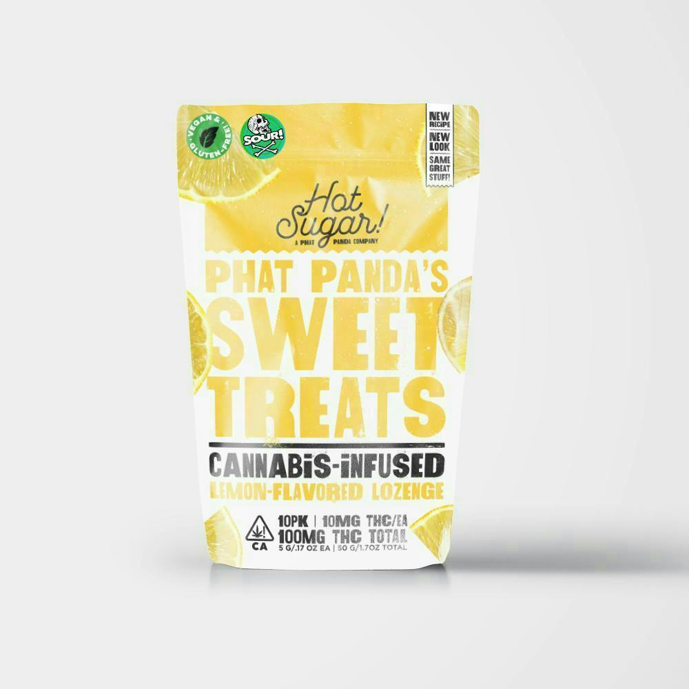 Hot Sugar! - Hot Sugar! | Sweet Treats | Sour Lemon Mints | 100mg | 10ct | 10mg/ea - 1