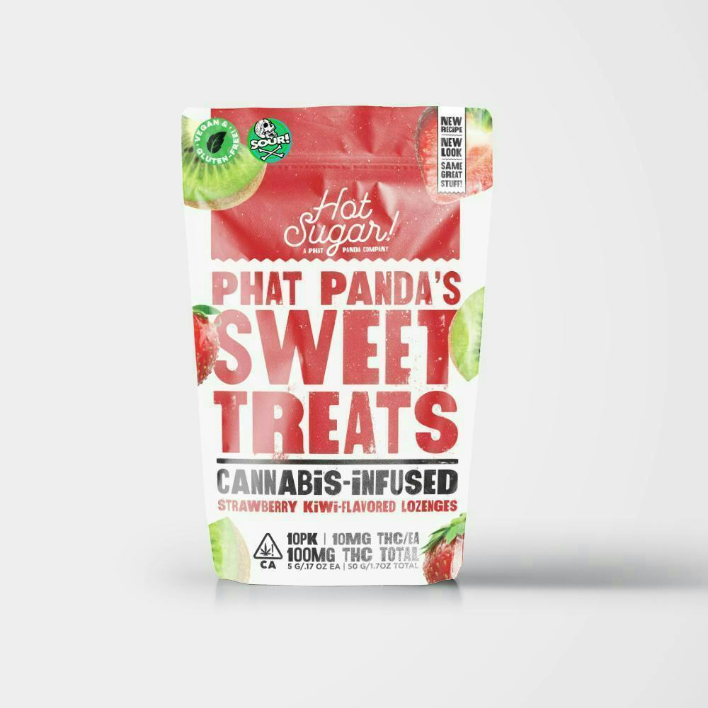 Hot Sugar! - Hot Sugar!| Sweet Treats| Sour Strawberry Kiwi Edibles| 100mg| 10ct| 10mg/e - 1