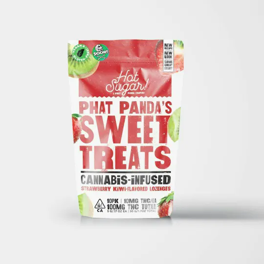 Hot Sugar! - Hot Sugar!| Sweet Treats| Sour Strawberry Kiwi Edibles| 100mg| 10ct| 10mg/e - 1