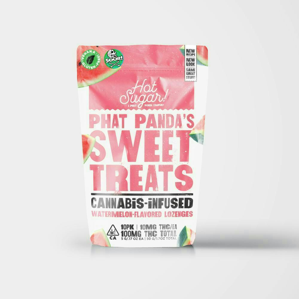 Hot Sugar! - Hot Sugar! | Sweet Treats | Sour Watermelon Gummies | 100mg | 10ct| 10mg/ea - 1