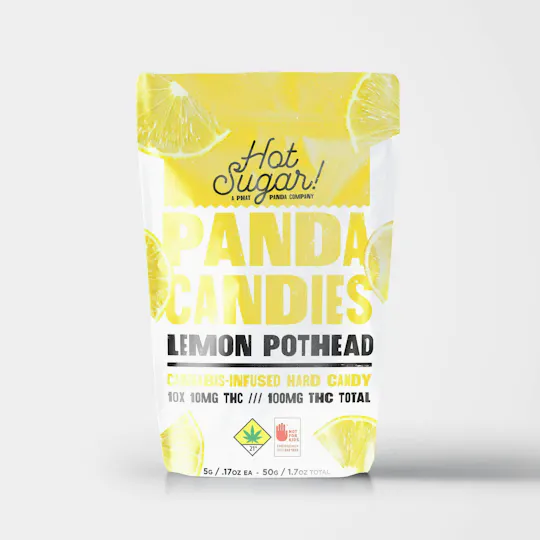 Hot Sugar! - Panda Candies | Lemon Gummies | 100mg | 10ct | 10mg/ea - 1
