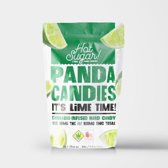 Hot Sugar! - Lime Panda Candies (100mg) - 1