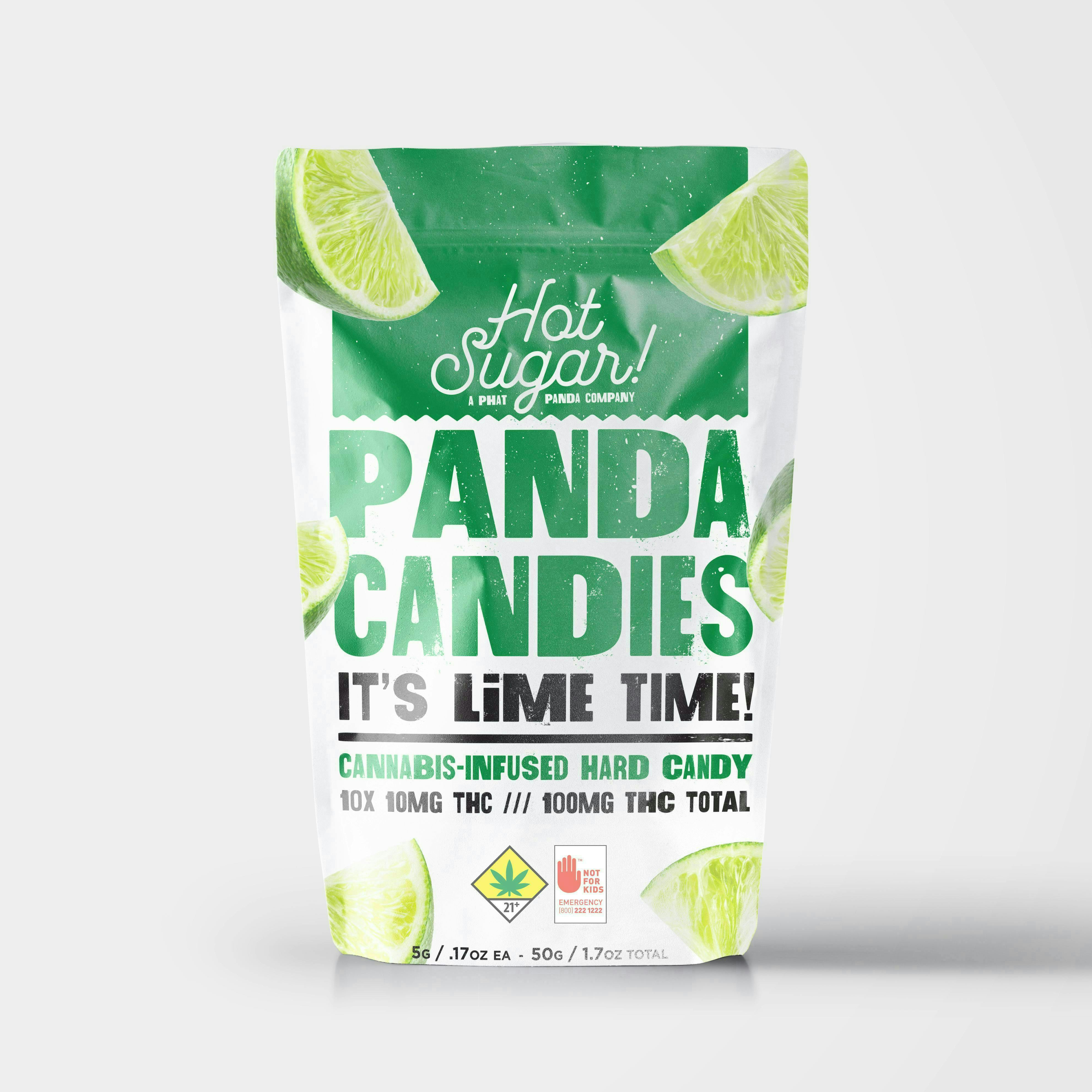 Hot Sugar! - Hot Sugar! | Panda Candies | Lime Edibles | 100mg | 10ct | 10mg/ea - 1
