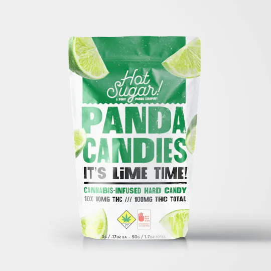 Hot Sugar! - Hot Sugar! | Panda Candies | Lime Edibles | 100mg | 10ct | 10mg/ea - 1