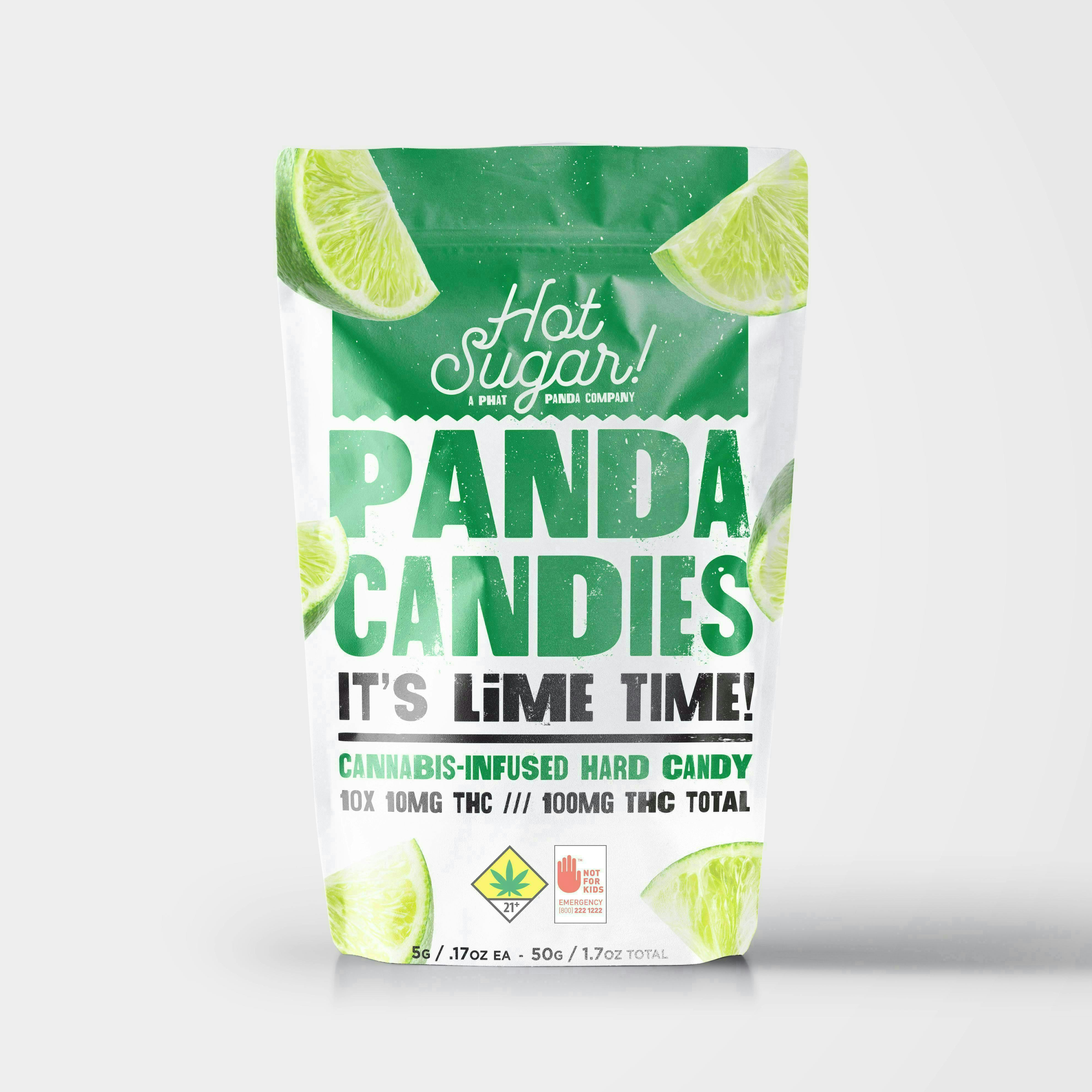 Hot Sugar! - Panda Candies | Lime Edibles | 100mg | 10ct | 10mg/ea - 1