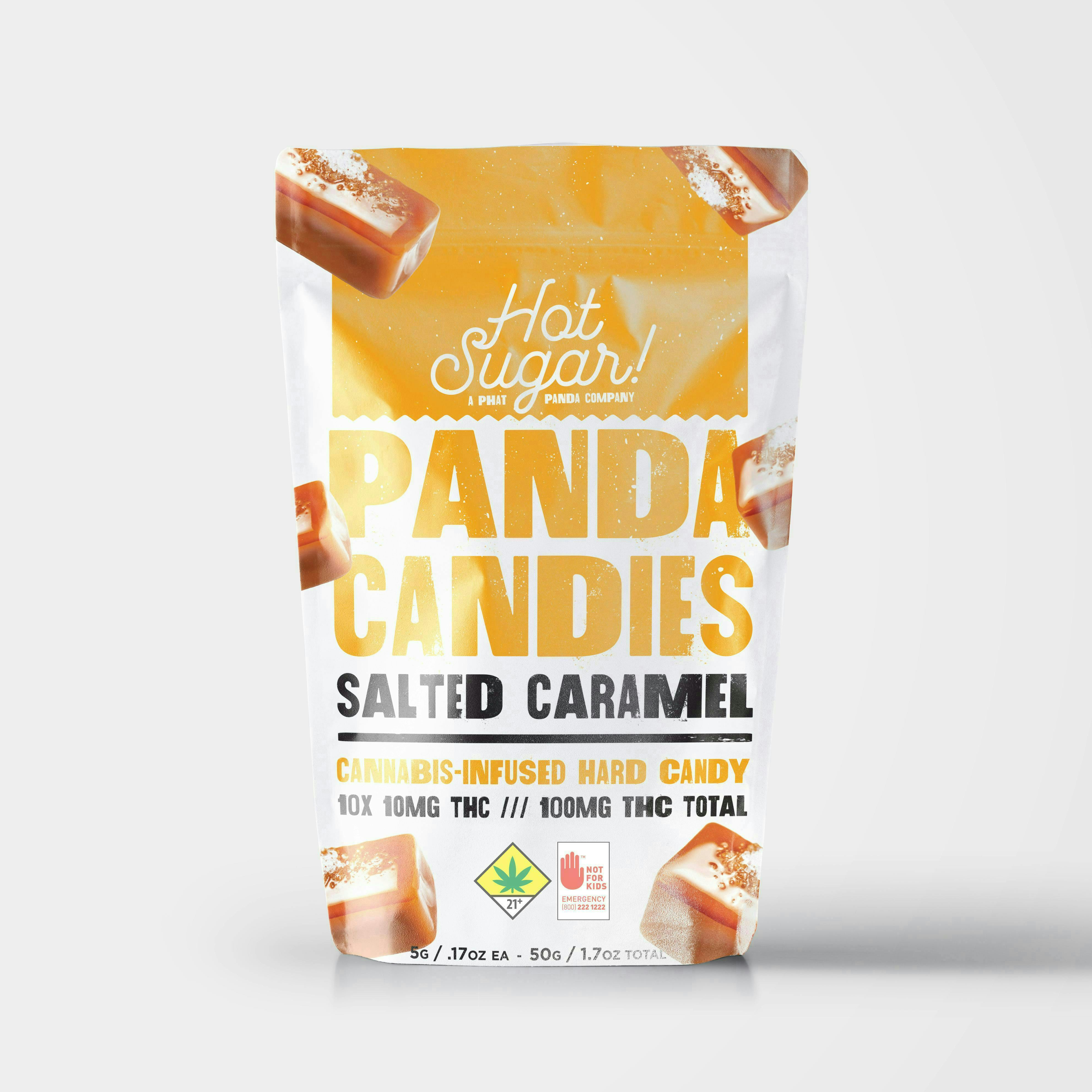 Hot Sugar! - Hot Sugar! | Panda Candies| Salted Caramel Chocolates| 100mg| 10ct| 10mg/ea - 1