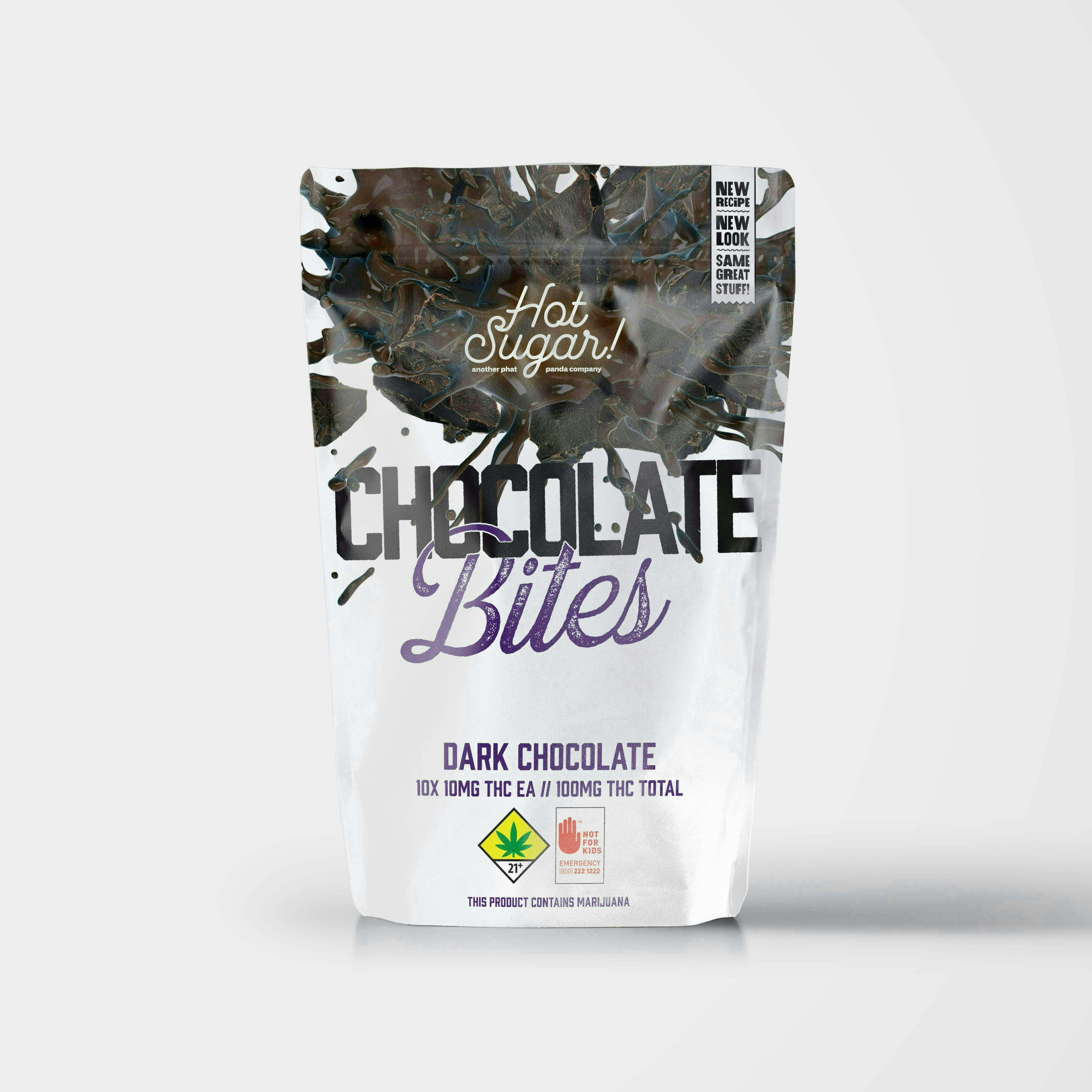 Hot Sugar! - Bites | Dark Chocolate Chocolates | 100mg | 10ct | 10mg/ea - 1