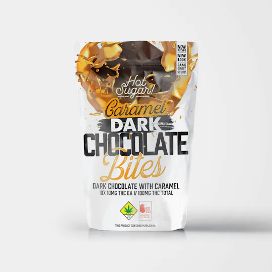 Hot Sugar! - Hot Sugar! | Bites | Dark Caramel Chocolates | 100mg | 10ct | 10mg/ea - 1