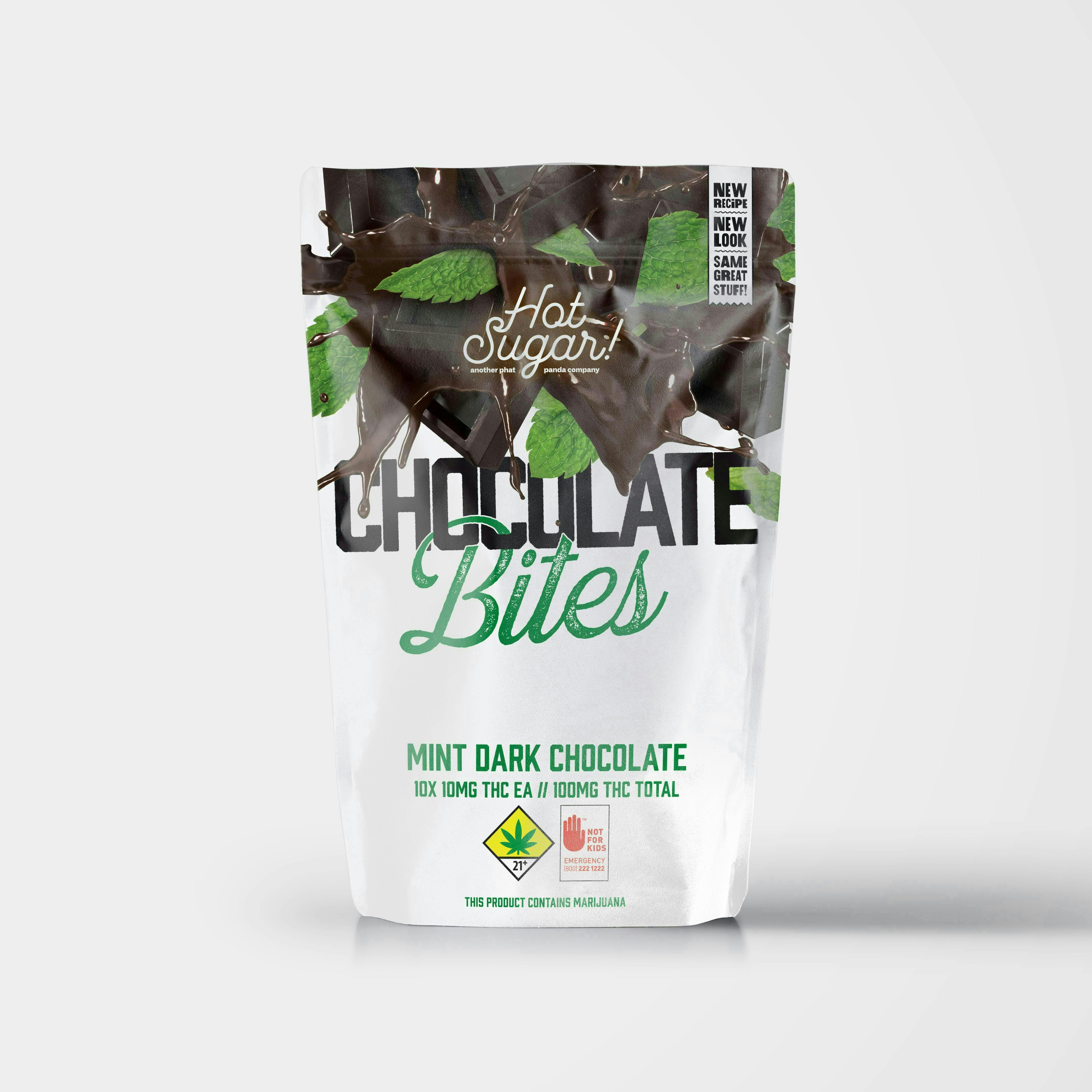 Hot Sugar! - Hot Sugar! | Bites | Mint Dark Chocolates | 100mg | 10ct | 10mg/ea - 1