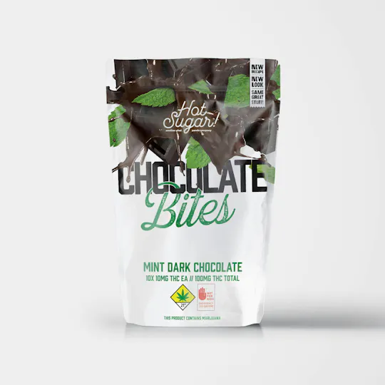 Hot Sugar! - Hot Sugar! | Bites | Mint Dark Chocolates | 100mg | 10ct | 10mg/ea - 1
