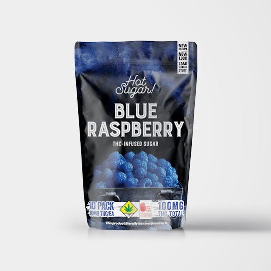 Hot Sugar! - Blue Raspberry THC-Infused Sugar (100mg) - 1