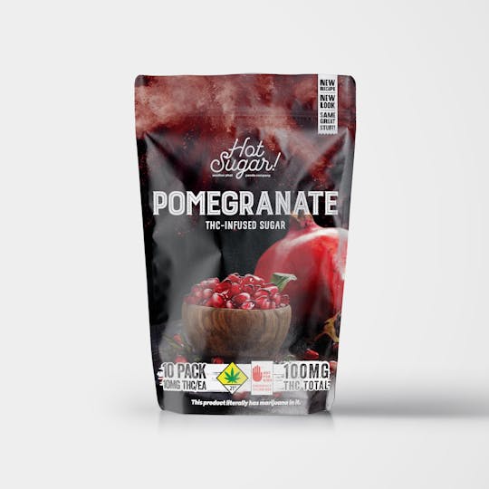 Hot Sugar! - Pomegranate THC-Infused Sugar (100mg) - 1