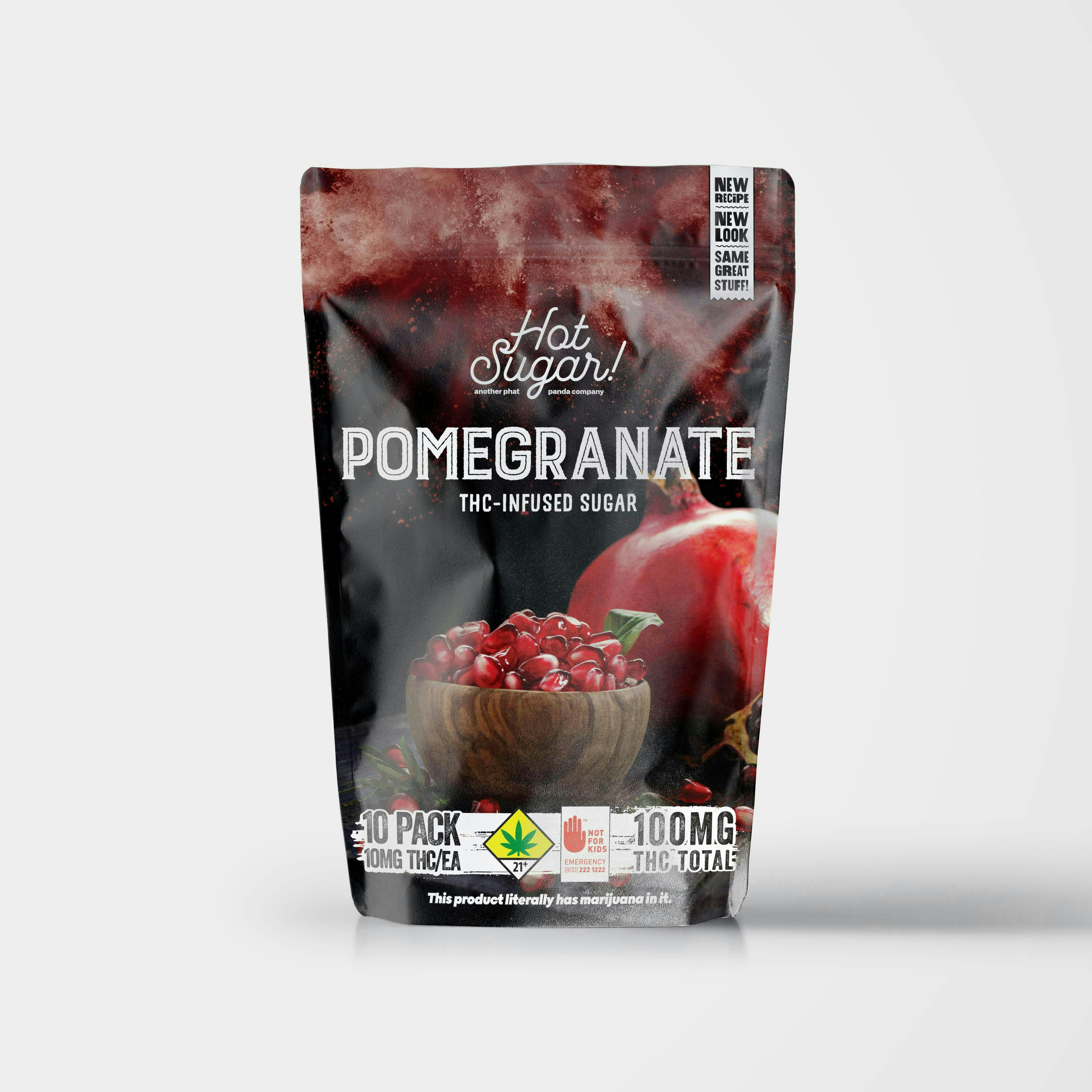 Hot Sugar! - THC Infused Sugar | Pomegranate Cooking | 100mg | 10ct | 10mg/ea. - 1