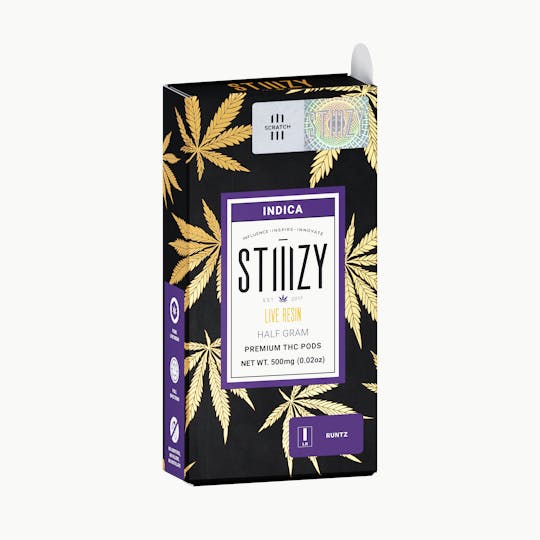 STIIIZY - Vape Cartridge - RUNTZ .5G Live Resin Pod - STIIIZY - 1