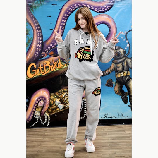 Bak'd - Bak'd Cheef'n Hoodie Suit-Heather Gray - 1