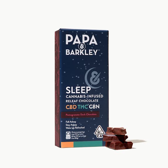 Papa & Barkley - Pomegranate Sleep Releaf CBN Dark Chocolate Bar - 1