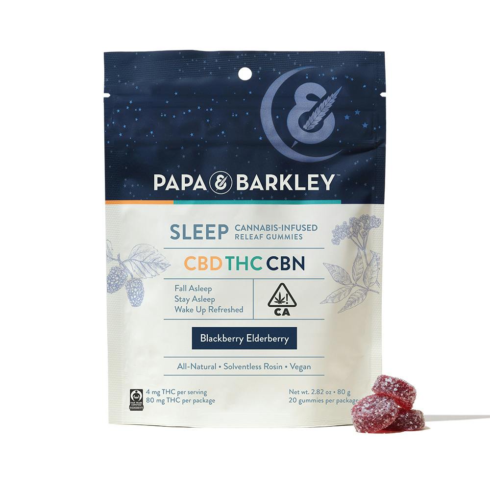 Papa & Barkley - Blackberry Elderberry Sleep Releaf CBN Gummies - 1