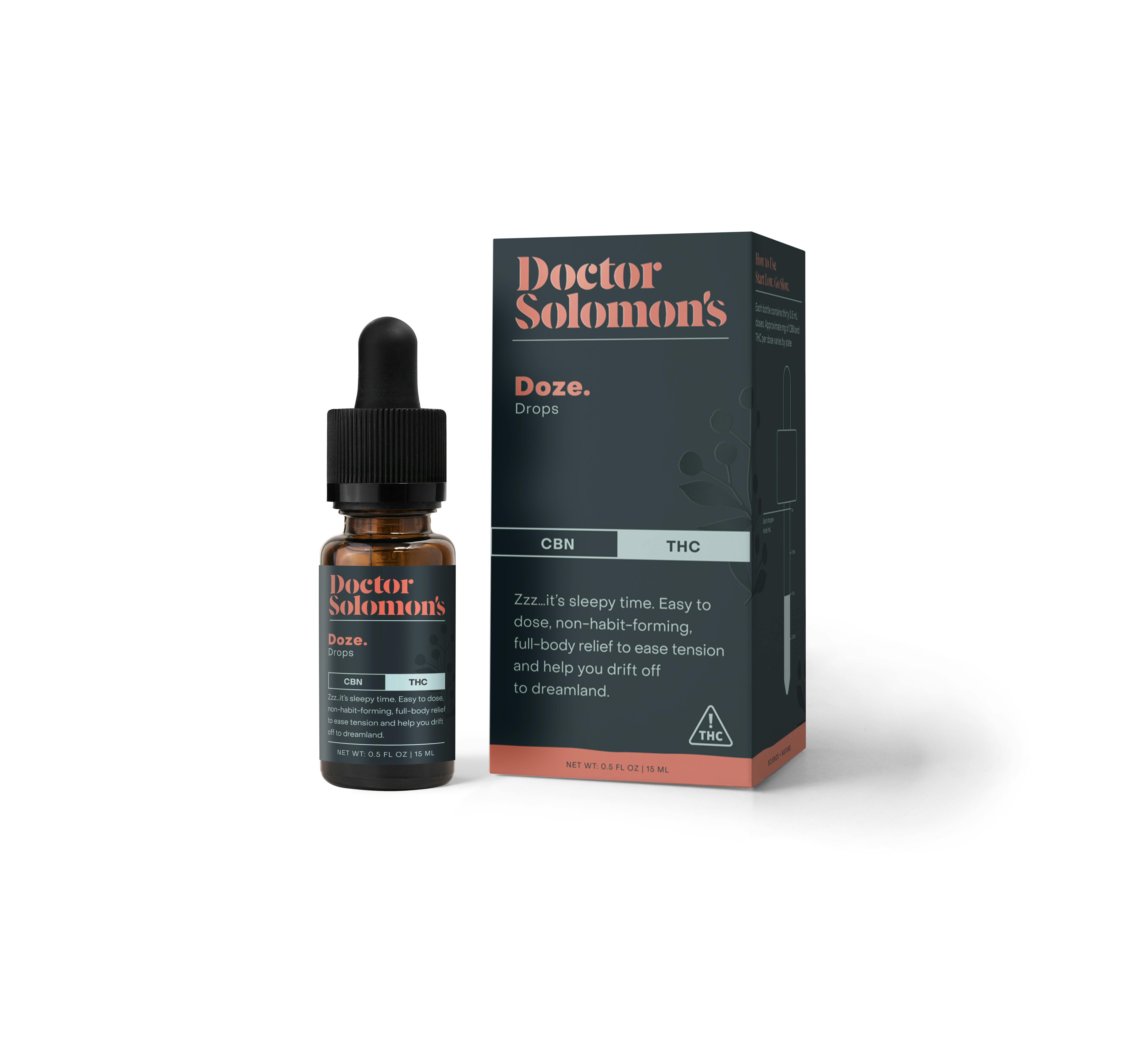 Doctor Solomon's - Doctor Solomon's Doze 1:1 CBN:THC Drops 50mg CBN 50mg THC - 1